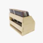 LP (12") Açık Ahşap Plak Kasası - Görsel 2