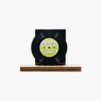 Black vinyl record on a wooden display base with a pale yellow label reading ALTIN GÜN and 'A' side visible on the label.
